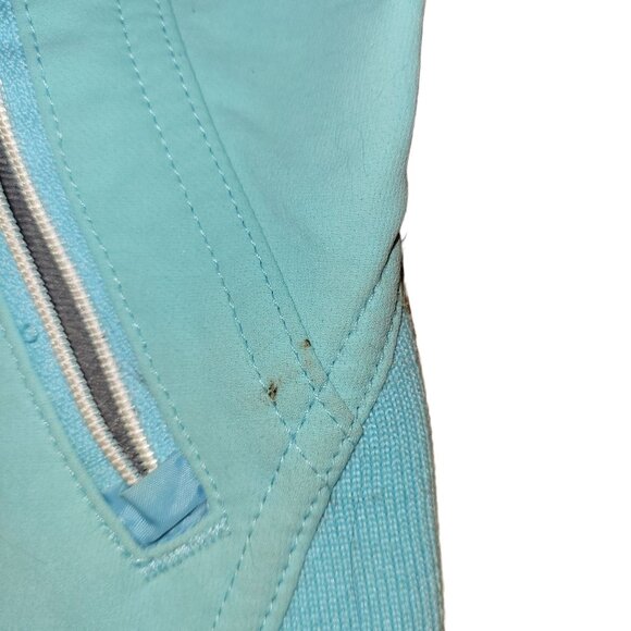 The North Face Youth XS Apex Bionic Jacket Light Blue/White Zip Front Zip Pocket - Picture 6 of 9